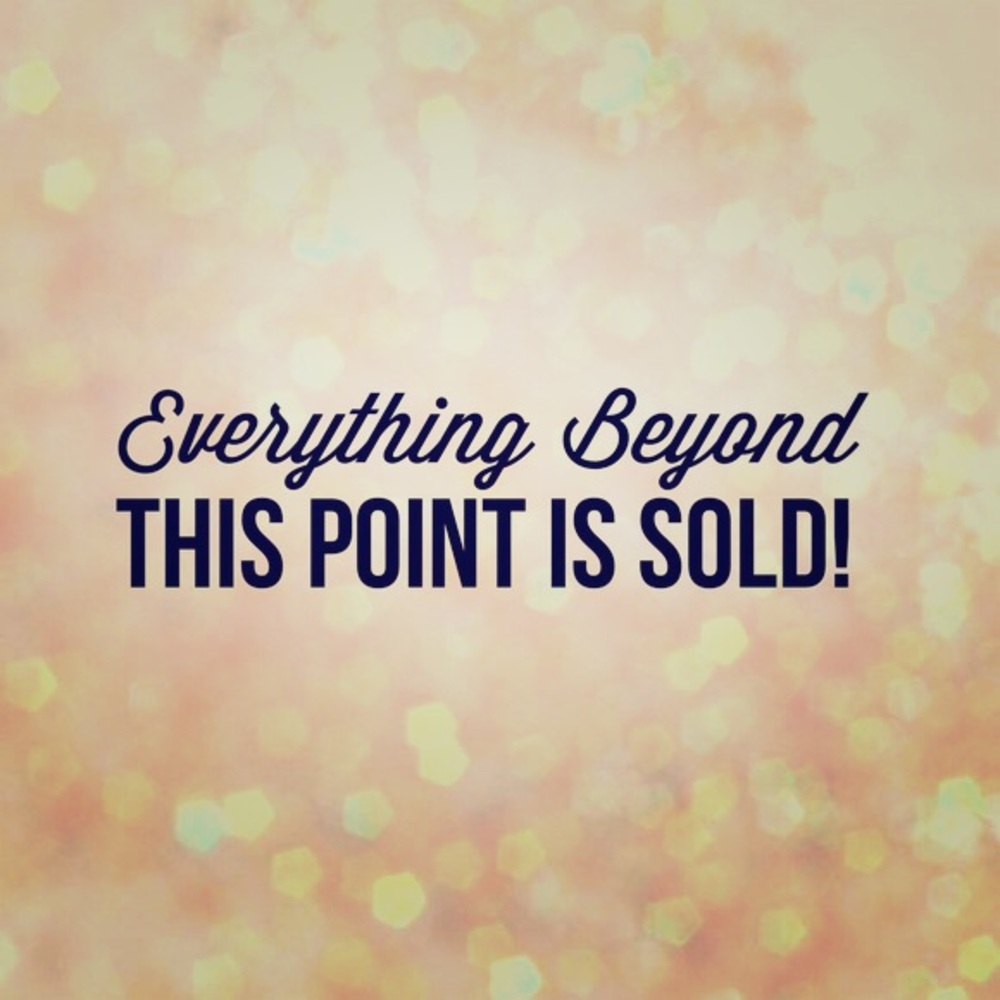 SOLD ITEMS